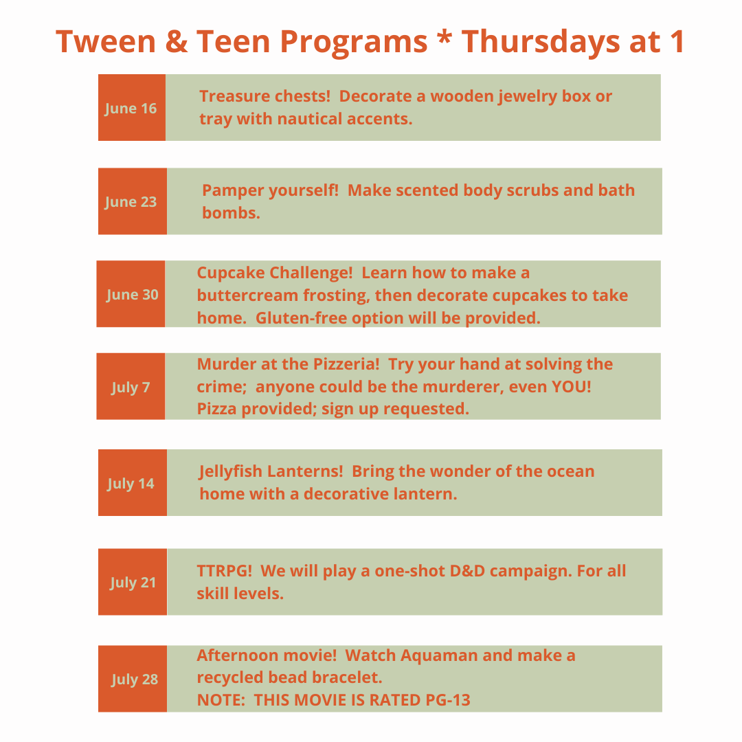Tween Teen Programs