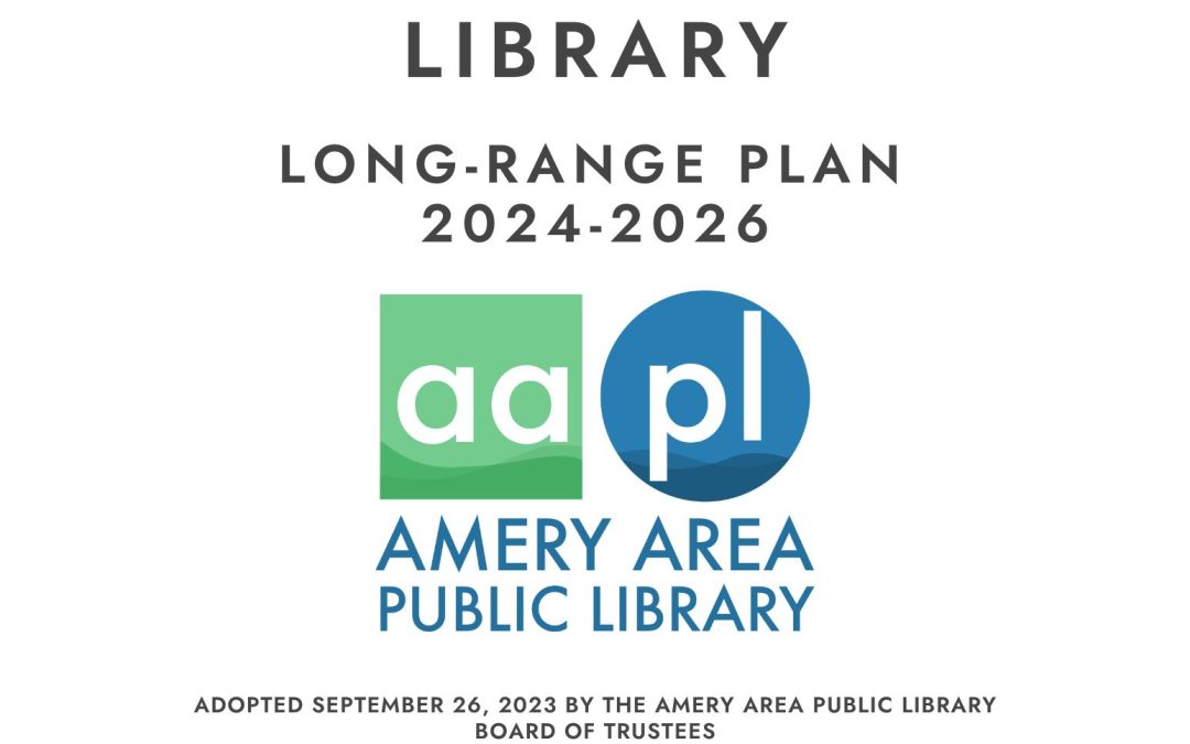 Amery Area Public Library Long-range plan 2024-2026