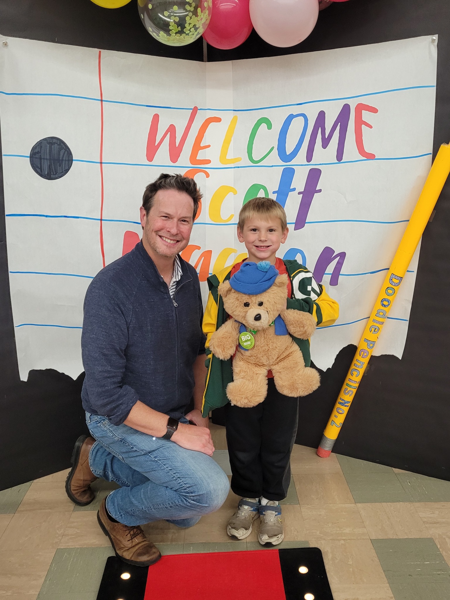 Scott Magoon visits the Amery School District