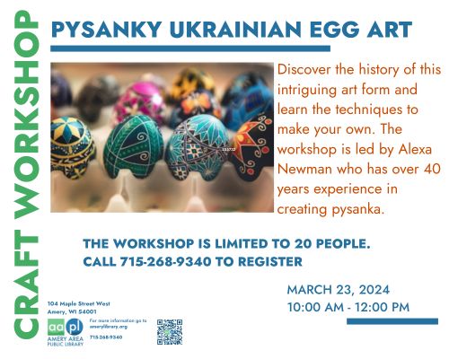 Pysanky Ukrainian Egg Art Workshop image