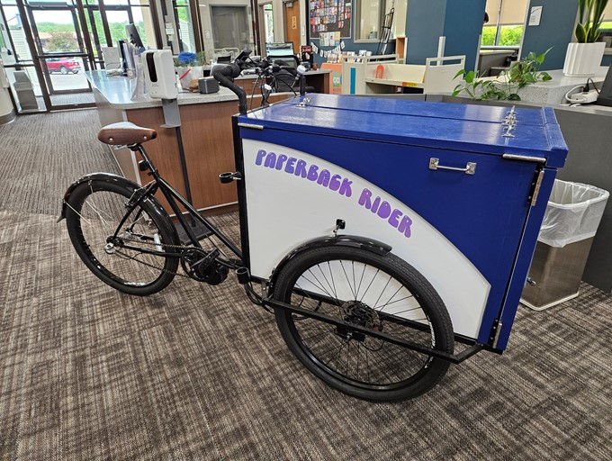 Library's book bike