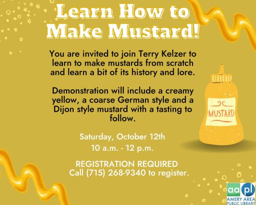 Mustard making class flyer image