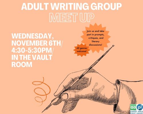 Writing Group Meeting flyer