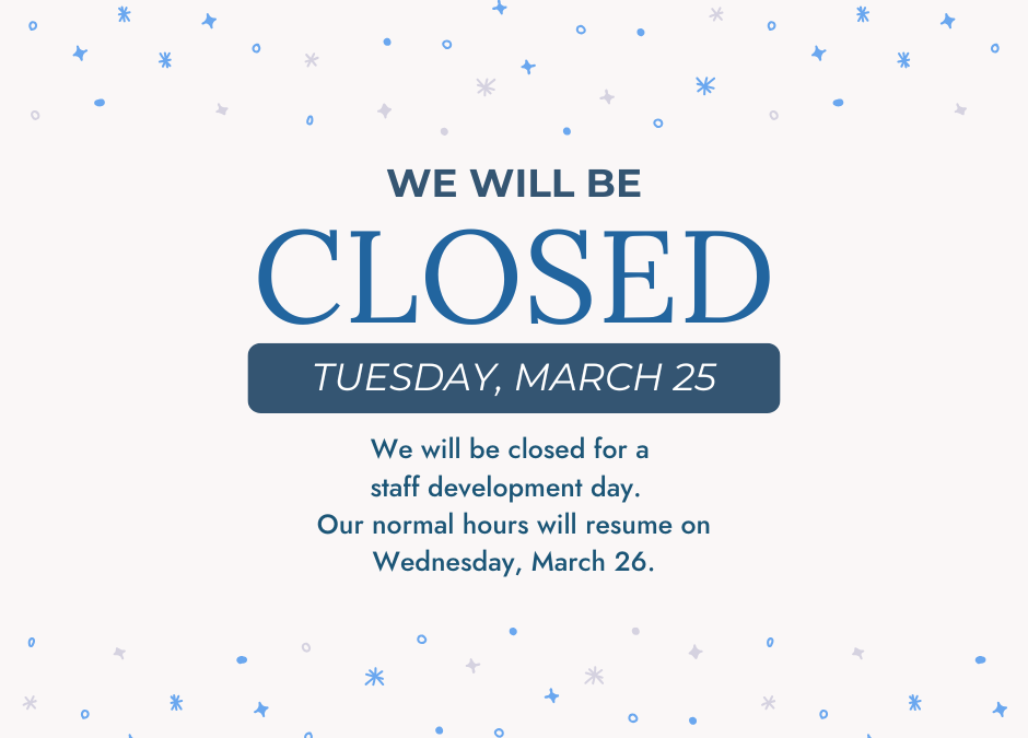 Library Closed: March 25